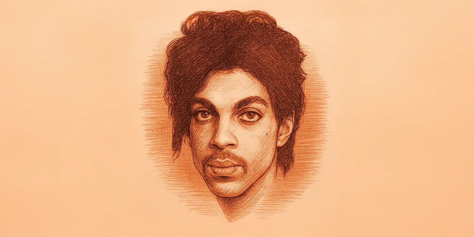Retrato de Prince por Warhol derivado de la foto de Goldsmith, ejemplo de fair use.